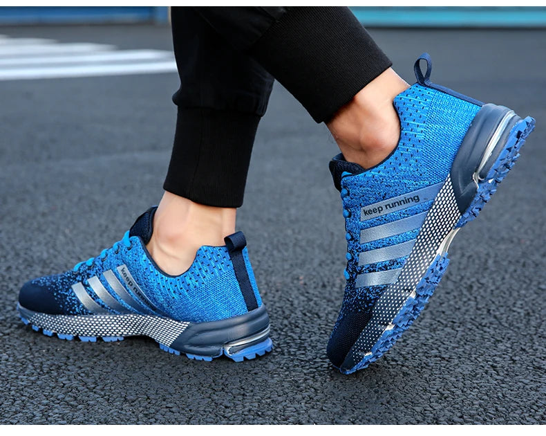 Men’s Green Breathable Running Shoes – Big Size 47